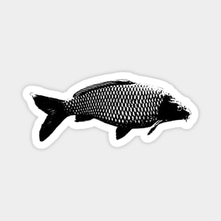 Carp black design Magnet