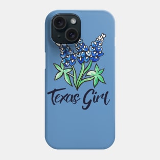 Texas Girl Bluebonnets Phone Case