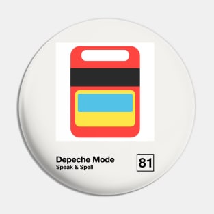 Speak & Spell / Minimal Style Graphic Artwork Pin