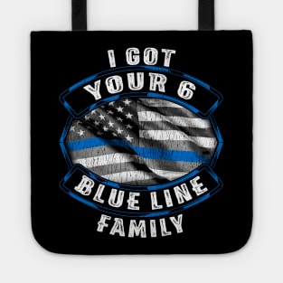 I Got You 6 Blue Line Family Tote