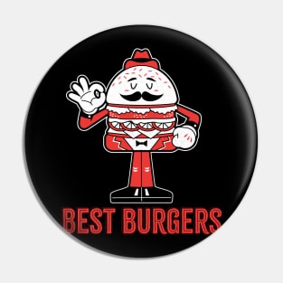 Mister Best Burgers Vintage Pin