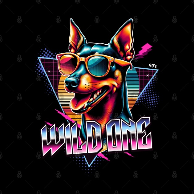 Wild One Miniature Pinscher Dog by Miami Neon Designs