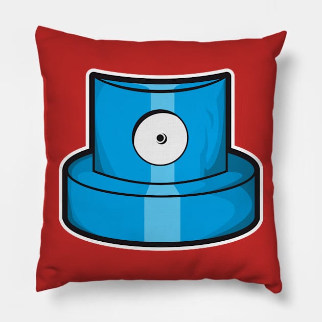 Blue cap Pillow by manuvila