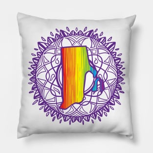 Rhode Island Mandala Pride Pillow