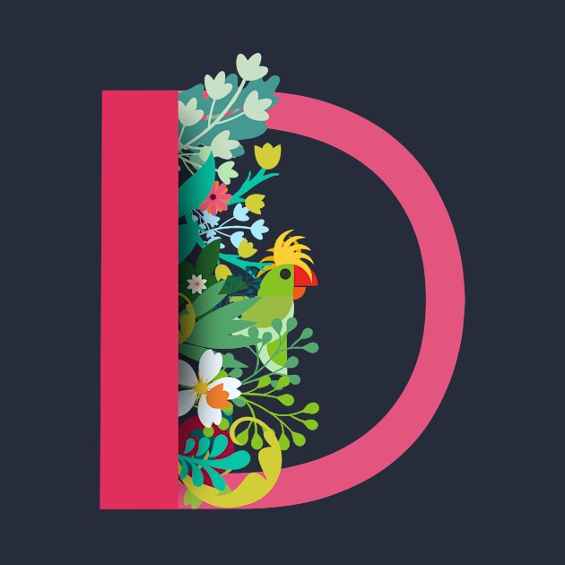 Tropical alphabet D by Susana