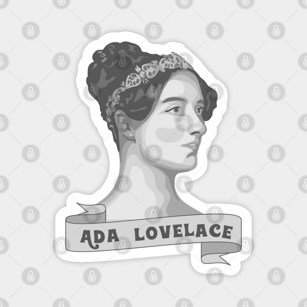 Ada Lovelace Portrait Magnet by Slightly Unhinged