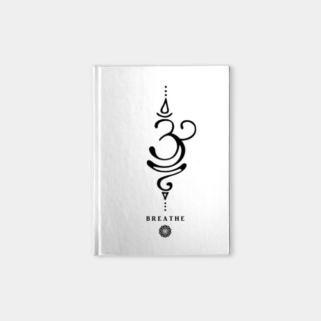 Sanskrit Breathe Symbol Breathe Notebook Teepublic