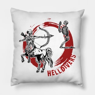 Helldivers skeletons Pillow