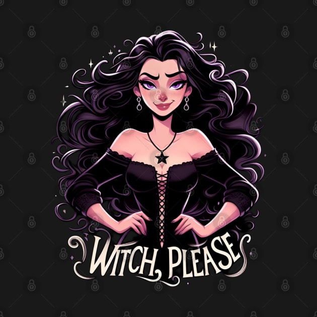 Witch, Please - Sorceress in a Black Dress - Dark Fantasy by Fenay-Designs