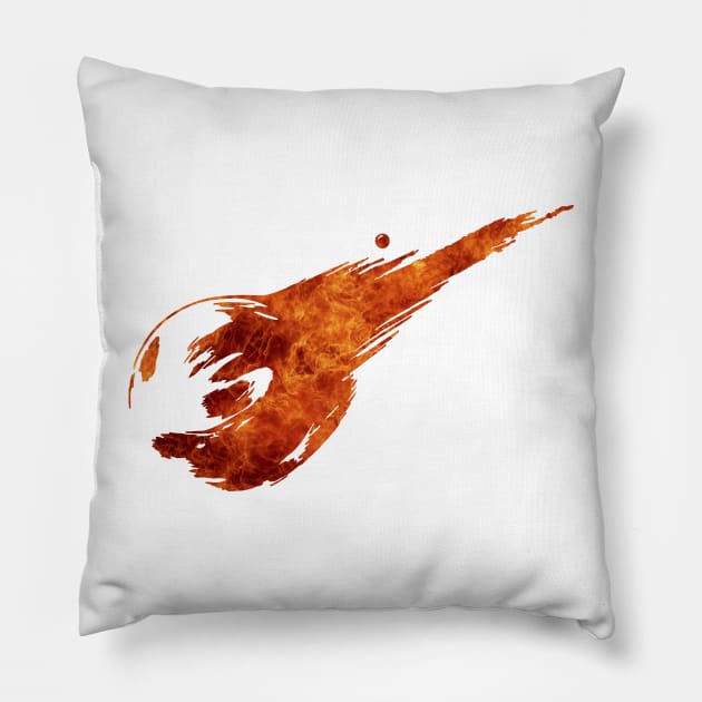 meteor ff7 fire Pillow by gallo178