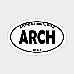 Arches National Park oval Magnet