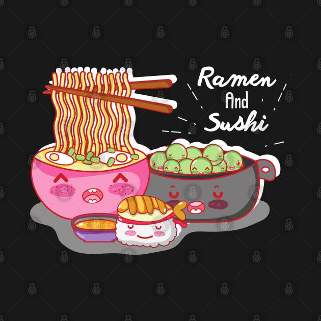 Ramen And Sushi by Prossori