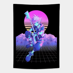 vaporwave of kingdom hearts Tapestry