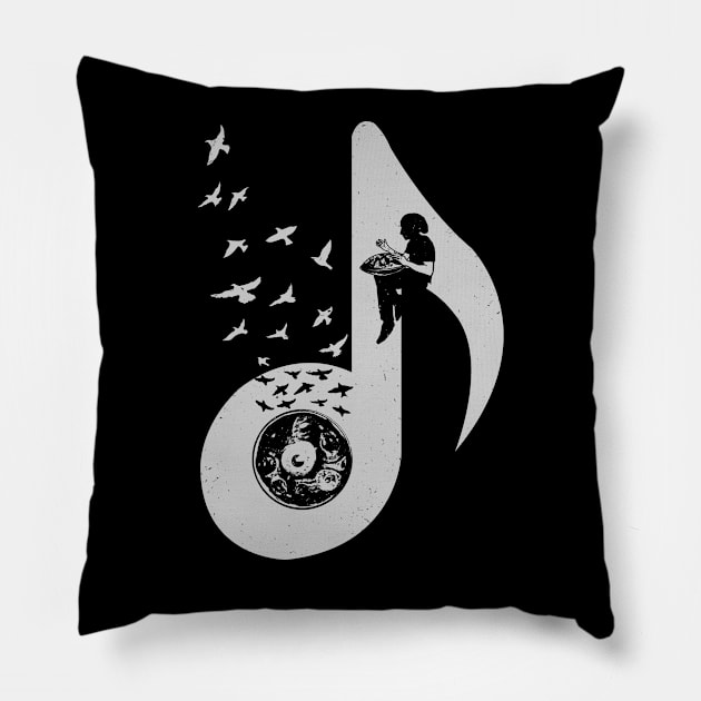 Musical - Hang Drum Pillow by barmalisiRTB