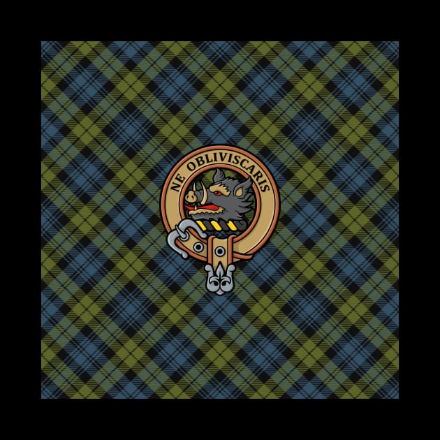 Campbell Crest over Tartan by sifis