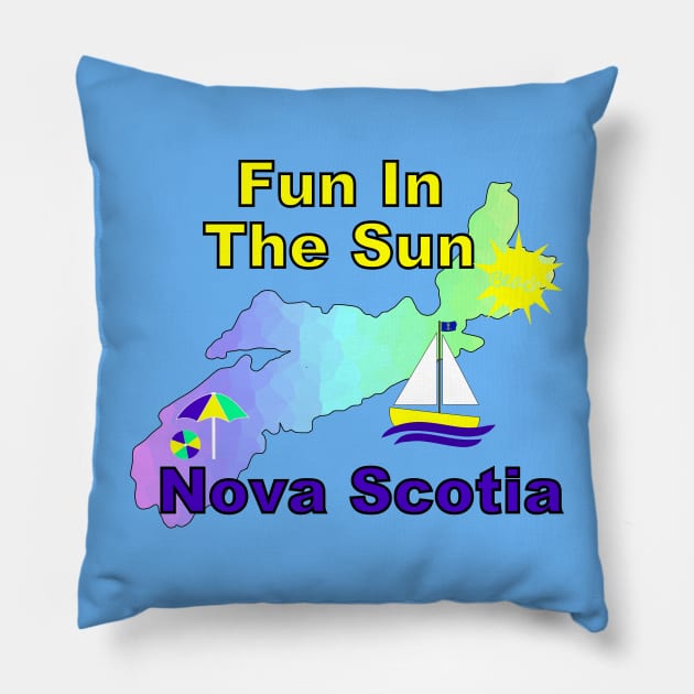 NOVA Scotia Canada Fun Pillow by SartorisArt1