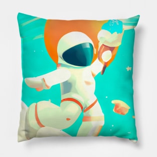 Astronaut with Ice Cream Pillow