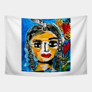 Nature  Goddess Maiden Tapestry