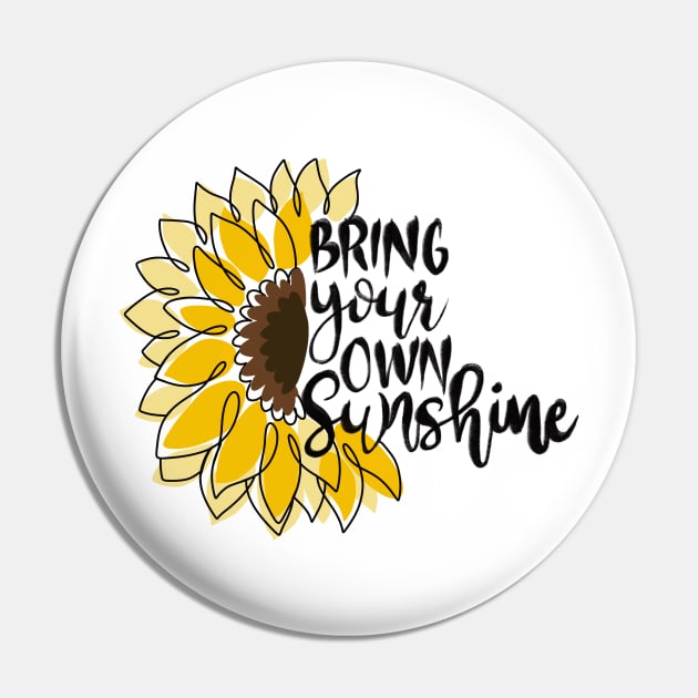 Sunshine Pin by GraphySpirit