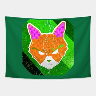 Mad orange cat (version 2) Tapestry