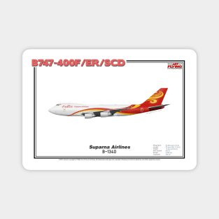 Boeing B747-400F/ER/SCD - Suparna Airlines (Art Print) Magnet