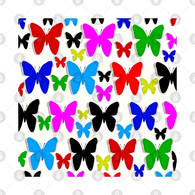 Butterfly Pretty Colors Pattern by Overthetopsm