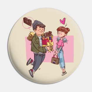 chocolate gift couple lover Pin