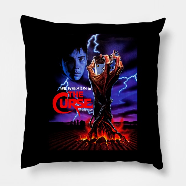 The Curse (1987) Pillow by Scum & Villainy