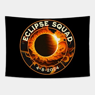 Solar Eclipse Sqaud 4-8-2024 Tapestry