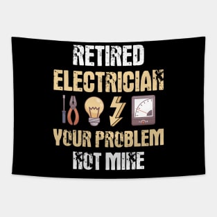 Retired Electrician Gift Idea Tapestry