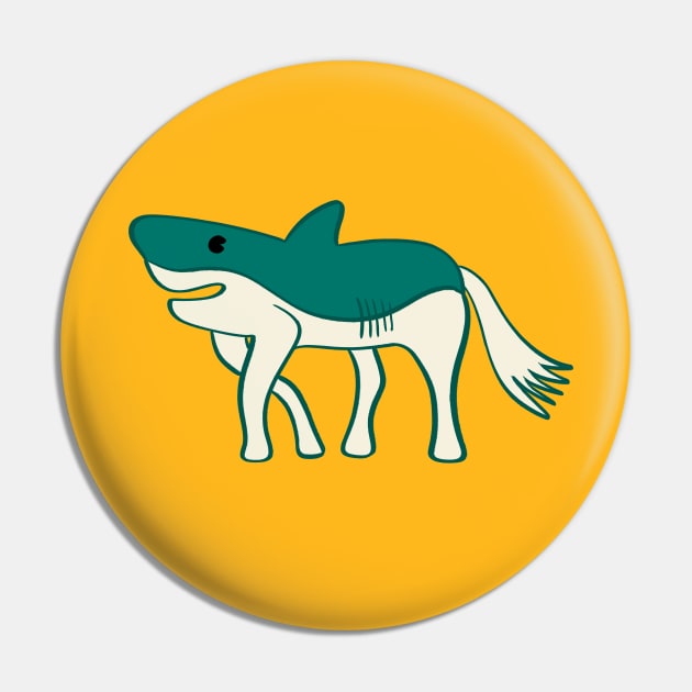 Horse Shark Weird Animal Hybrid Pin by Alissa Carin