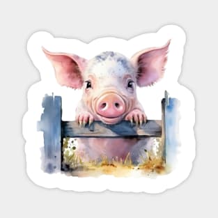 Friendly Pig Magnet