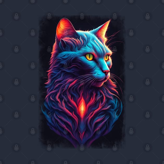 Neon Cat 19 by KawaiiDread