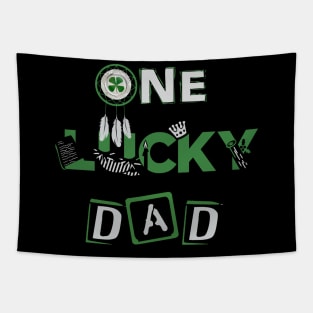 One Lucky Dad Matching St Patricks Day Tapestry