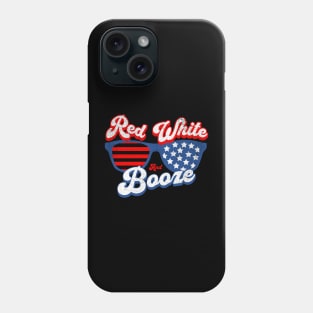 Red White and Booze 4th of July Phone Case