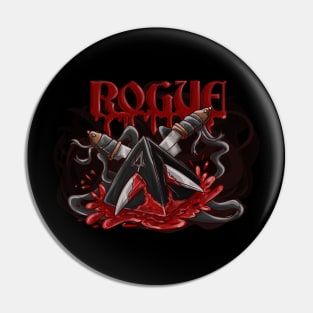 Rogue Dice D4 Funny Dungeons And Dragons DND D20 Lover Pin