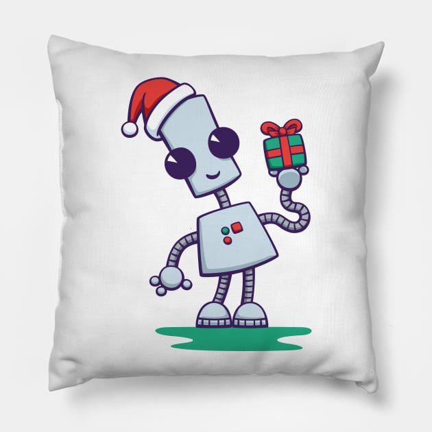 Ned's Christmas Pillow by DoodleDojo