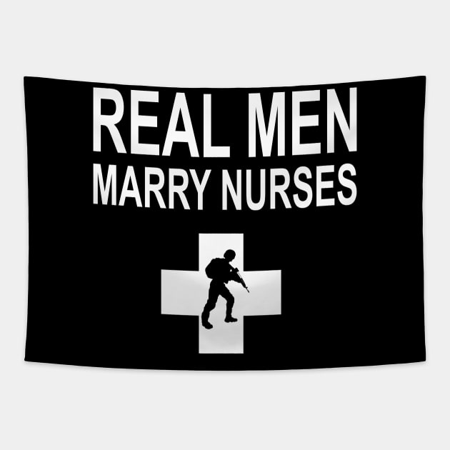 Real Men Marry Nurses Police Tapestry by heryes store