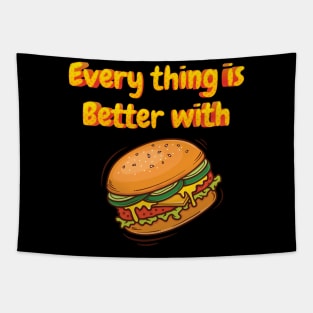 Everything is better with hamburger Tapestry