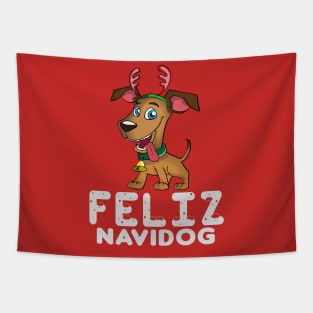 Feliz Navidog Tapestry