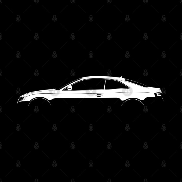 Audi A5 (8F) Silhouette by Car-Silhouettes