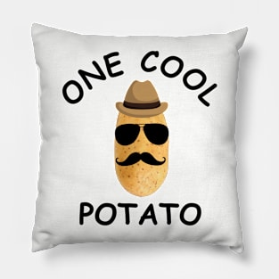 Cool Potato with mustchace Pillow