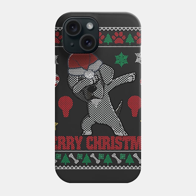 Great Dane Dog Dabbing Dance Ugly Sweater Christmas Phone Case by suongmerch