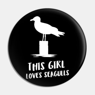 this girl loves seagulls Pin