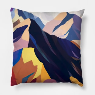 Colorful Mountains Pillow