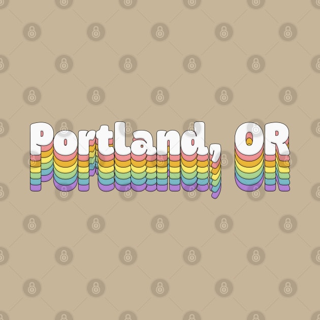 Portland, OR // Retro Typography Design by DankFutura