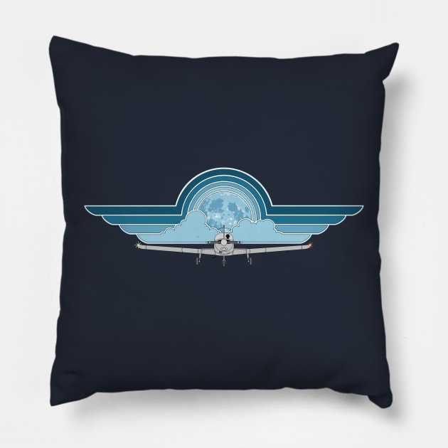 Piper Warrior Moonlight Pillow by Kassi Skye