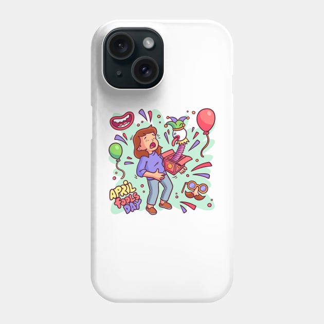 April Fools Funny Surprise Phone Case by Mako Design 