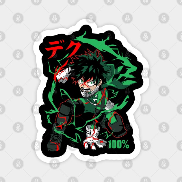 Deku – The Unstoppable One for All Successor Magnet by Otaku Vibes