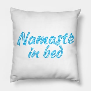 namaste_blue Pillow